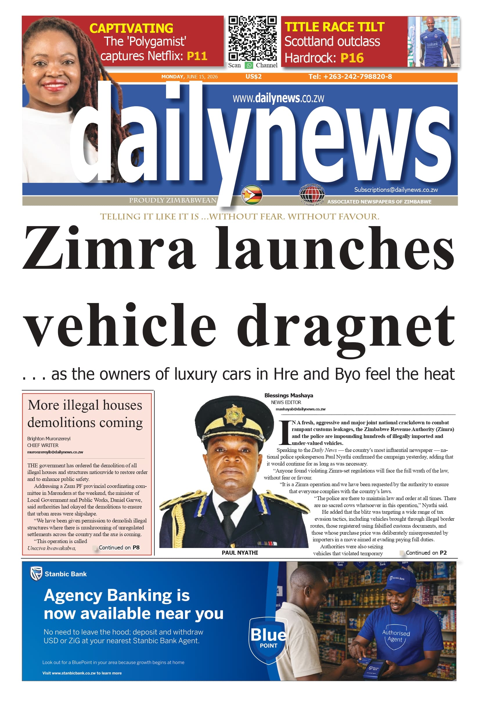 Monday 15 June 2026